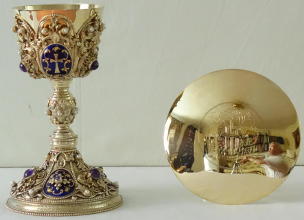 Ornate Antique Silver Chalice